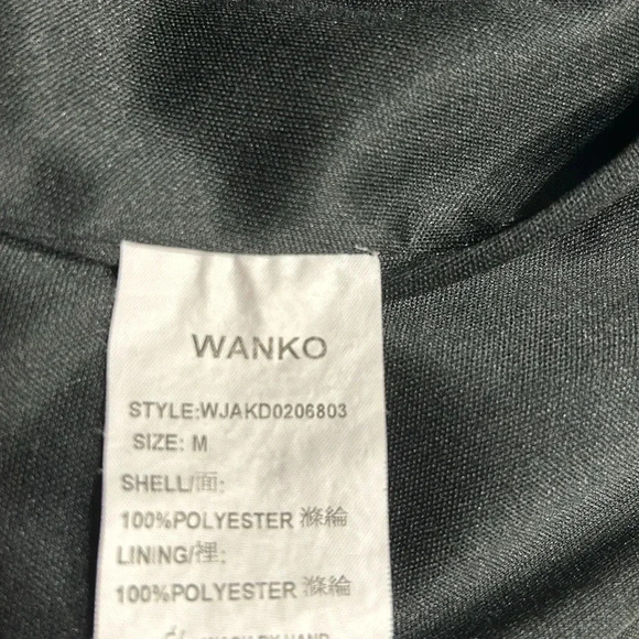 Japan dress,women size 36. Black, lined, long sleeve ,boat neck ,gold details EC - Picture 14 of 17